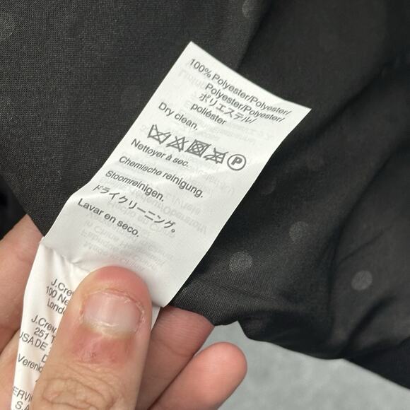 J Crew Blazer Womens 12 Black Broadway Jacket Minimalist Preppy Career NWT - Picture 8 of 9